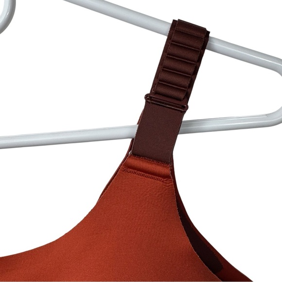 Brooks Dare Scoopback Run Bra 2.0, Copper/Run Raisin, Size 38DD/E